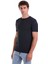 Lacivert Regular Fit Düz Bisiklet Yaka Rayon Triko Tişört 3