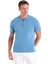 Indigo Regular Fit Düz Polo Yaka Tişört 4