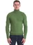 Yeşil Slim Fit Fitilli Balıkçı Yaka Yünlü Triko Kazak 3