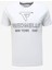 Bisiklet Yaka Beyaz Erkek T-Shirt FM23W02TG 1