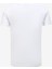 Bisiklet Yaka Beyaz Erkek T-Shirt FM23W02TG 2