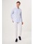 Erkek Regular Fit Paşa Yaka Spor Gömlek Mavi GM23Y231029_D35 4