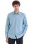 Mavi Slim Fit Desenli 100% Pamuklu Düğmeli Yaka Uzun Kollu Casual Gömlek 1