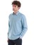 Mavi Slim Fit Desenli 100% Pamuklu Düğmeli Yaka Uzun Kollu Casual Gömlek 3