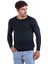 Lacivert Regular Fit Bisiklet Yaka Triko Yün Kazak 2