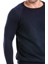 Lacivert Regular Fit Bisiklet Yaka Triko Yün Kazak 4