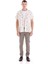 Kahverengi Comfort Fit Baskılı Apaş Yaka 100% Pamuklu Kısa Kollu Casual Gömlek 2