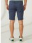 Normal Bel Slim Fit Koyu Mavi Erkek Bermuda Şort A261NAT99TC502B 5