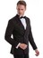 Bordo Slim Fit Düz Sivri Yaka Klasik Kruvaze Smokin Damatlık 5