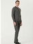 Antrasit Erkek Polo Slim Fit Düz Kazak 1091789 4
