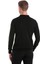 Siyah Regular Fit Düz Polo Yaka Triko Kazak 6