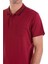 Bordo Regular Fit Düz Merserize Polo Yaka 100% Pamuk Tişört 5