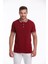 Bordo Regular Fit Düz 100% Pamuklu Polo Yaka Tişört 1