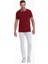 Bordo Regular Fit Düz 100% Pamuklu Polo Yaka Tişört 4