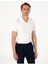 Ekru Slim Fit Polo Yaka Triko Tişört 3