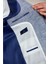 Lacivert Comfort Fit Desenli Mono Yaka Casual Ceket 6