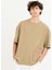 Gmg Fırenze Bisiklet Yaka Ekru Erkek T-Shirt ZR24MSS03050 1