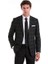 Siyah Slim Fit Kareli Mono Yaka Casual Takım Elbise 7