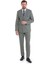 Vizon Slim Fit Desenli Kruvaze Klasik Takım Elbise 1