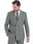 Vizon Slim Fit Desenli Kruvaze Klasik Takım Elbise 4
