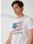 Bisiklet Yaka Beyaz Erkek T-Shirt FM23S22TGWHITE 2