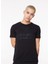 Bisiklet Yaka Siyah Erkek T-Shirt FM23W02TG 3