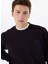 Gmg Fırenze Siyah Erkek Bisiklet Slim Fit Sweatshirt GU24MFW08015 1