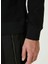 Siyah Erkek Düğmeli Slim Fit Düz Sweatshirt 1092426 7