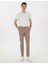 Vizon Slim Fit Beli Lastikli Kanvas Pantolon 3