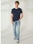 Bisiklet Yaka Mavi Erkek T-Shirt FM23S16TGBLUE 2