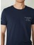 Bisiklet Yaka Mavi Erkek T-Shirt FM23S16TGBLUE 4