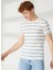 Bisiklet Yaka Beyaz Erkek T-Shirt FM23S05TGOFF Whıte 2