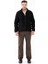 Saka Tam Fermuarlı Erkek Polar Sweatshirt Siyah 4