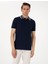 Lacivert Slim Fit Polo Yaka Tişört 1