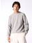 Gri Erkek Bisiklet Basic Düz Sweatshirt MML4WM-SWT9518 3