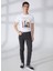 Siyah Erkek Düz Paça Slim Fit Denim Pantolon FM23S26PDCARBON 1