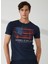Bisiklet Yaka Mavi Erkek T-Shirt FM23S22TGBLUE 2