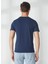 Bisiklet Yaka Mavi Erkek T-Shirt FM23S01TGBLUE 5