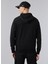 Kapüşon Yaka Siyah Erkek Sweatshırt 60284705NBA Foıl Prınt Hoody Loslak 4