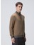 Deve Tüyü Erkek Fermuarlı Slim Fit Düz Sweatshirt 1091891 4