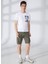 Bisiklet Yaka Beyaz Erkek T-Shirt FM23S38TGWHITE 2