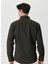 Slim Fit Klasik Yaka Haki Erkek Gömlek 1080116 4