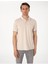 Bej Slim Fit Polo Yaka Tişört 3