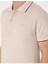 Bej Slim Fit Polo Yaka Tişört 7