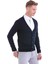 Lacivert Comfort Fit Düz V Yaka Yünlü Triko Hırka 3