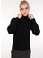 Siyah Erkek Balıkçı Yaka Slim Fit Kazak WM34_ZM07 2