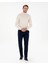 Lacivert Slim Fit Kanvas Pantolon 3