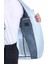 Mavi Slim Fit Düz Mono Yaka Klasik Keten Ceket 6
