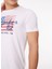 Bisiklet Yaka Beyaz Erkek T-Shirt FM23W10TG 4