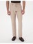 Açık Kahverengi Slim Fit Keten Karışımlı Pantolon 2